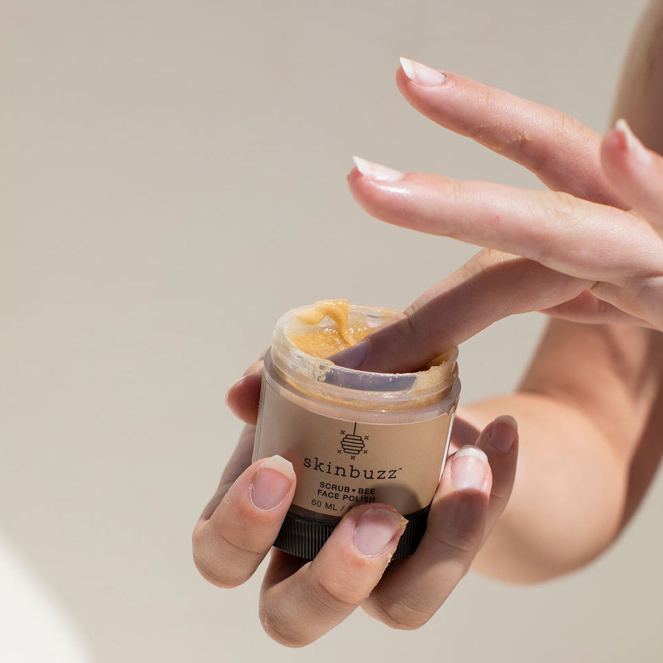 Reveal Your Glow with Scrub•Bee Organic Sugar Face Polish